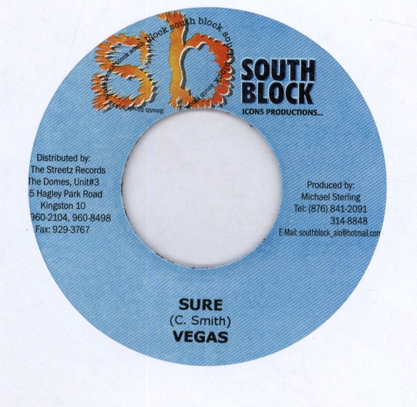 Sure - Mr. Vegas (7 Inch) on South Block | Buyreggae