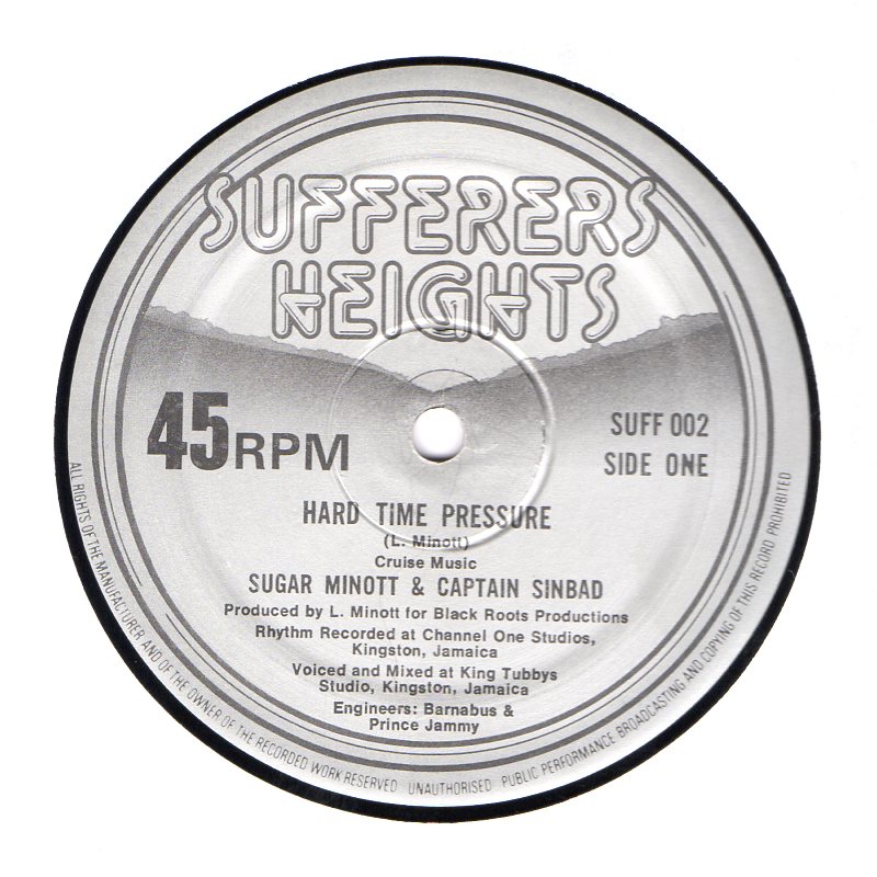 Hard Time Pressure - Sugar Minott, Captain Sinbad (12 Inch