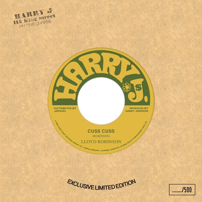 7” Lloyd Robinson / King Cannon Cuss Cuss TJGSE014 Trojan, Duke UK Vinyl /00080 7