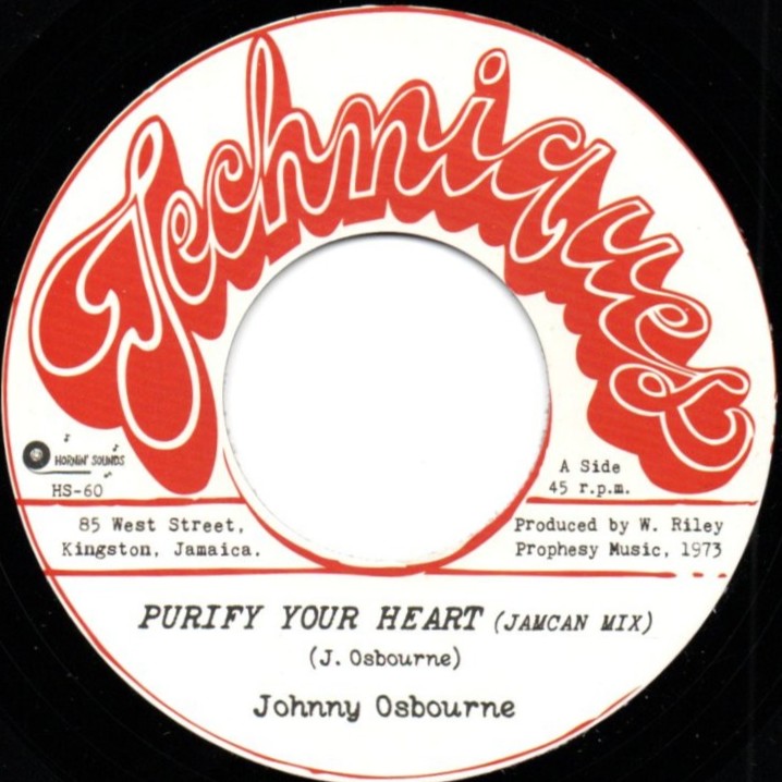 レゲエ　JOHNNY OSBORNE Purify Your Heart Purify Your Heart (Jamcan Mix) - Johnny Osbourne (7 Inch) on