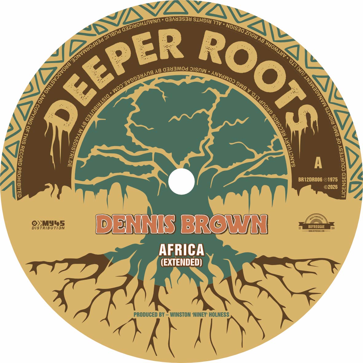Africa (extended) (Pre Order 09.07.2026) - Dennis Brown (12 Inch
